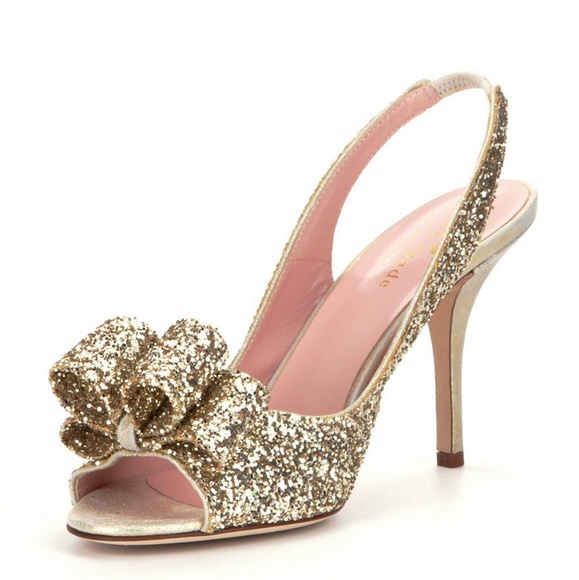 Kate Spade Charm Glitter Slingback Pump - Picture 4 of 7